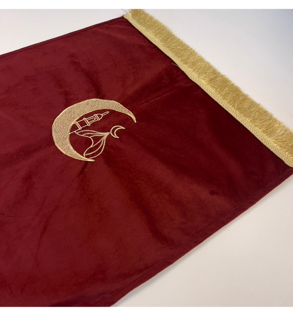 Turkish Embroidery Prayer Mat - Chand design - Without foam