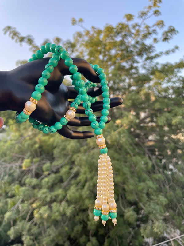 Tasbeeh e Firdaus Green (100 Beads) Handmade- Gift Pack (2/4/6 Pieces)