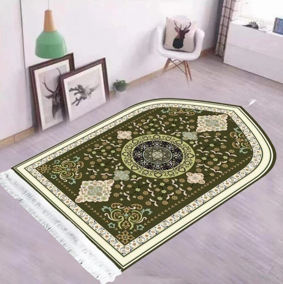 Luxurious Carpet Style 3D Prayer Mat | Imported Janamaz