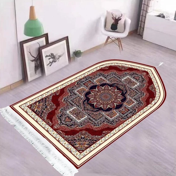 Luxurious Carpet Style 3D Prayer Mat | Imported Janamaz