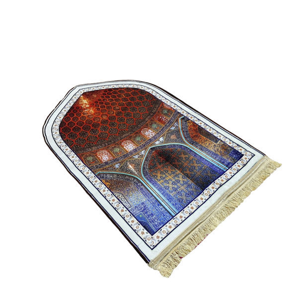 Luxurious Carpet Style 3D Prayer Mat | Imported Janamaz