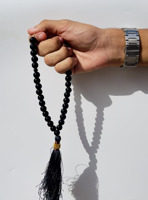 Pack Of 3 Black Marble 33 Beads Tasbeeh