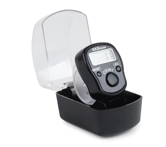 Pack Of 3, Digital Tasbeeh With LED & Reset With Box