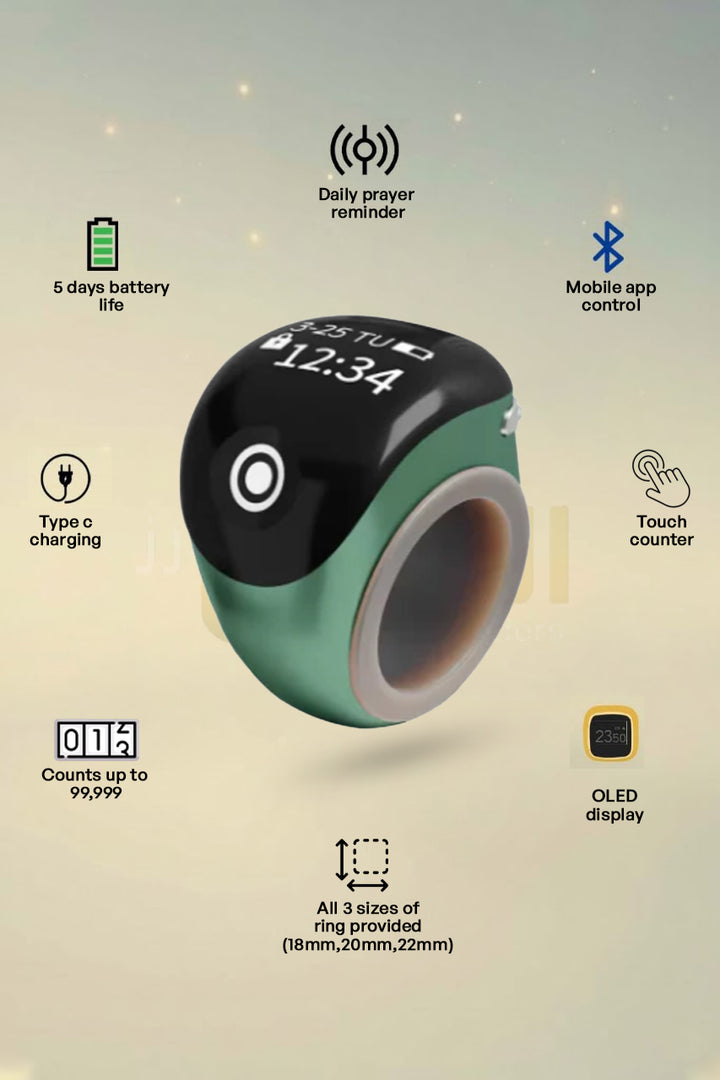 Smart Touch Zikr Ring S8 Pro (All 3 Sizes Of Rings) – Al Makki Traders